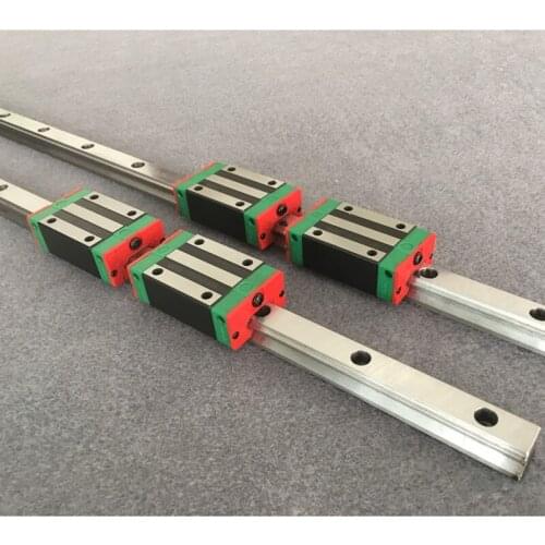 2pc HGR15 HGH15-2000mm linear guide rail width 15mm +4pc linear block carriage HGH15CA /flang HGW15CC HGH15 CNC parts