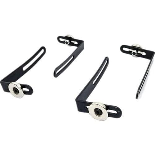 4pcs Shell Body Mount Metal L-Bracket with Magnet Installed Stand Parts For 1/10 RC Crawler Climbing Cars Axial SCX10 90046 D90