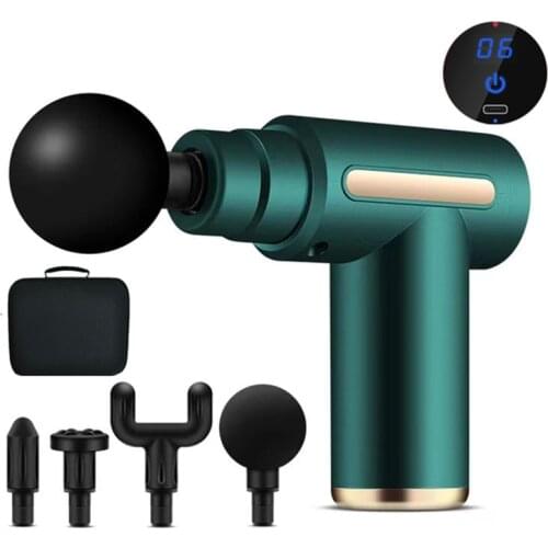 Syeosye Mini Massage Gun Deep Tissue Percussion Muscle Massager Fascial Gun Electric Body Massager For Pain Relief