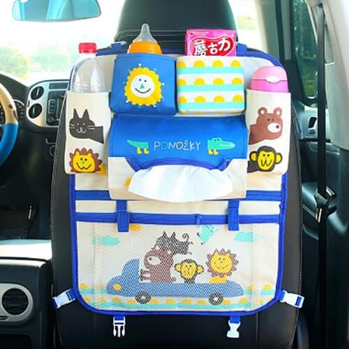 Multifunctional car seat organizer Cartoon Back Storage Hang Bag Car-styling Baby Product Stowing Tidying Automobile Interior