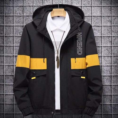 Warm Jacket Men 100% Polyester Fiber Streetwear Windbreaker Hip Hop Male Clothes New Arrivals