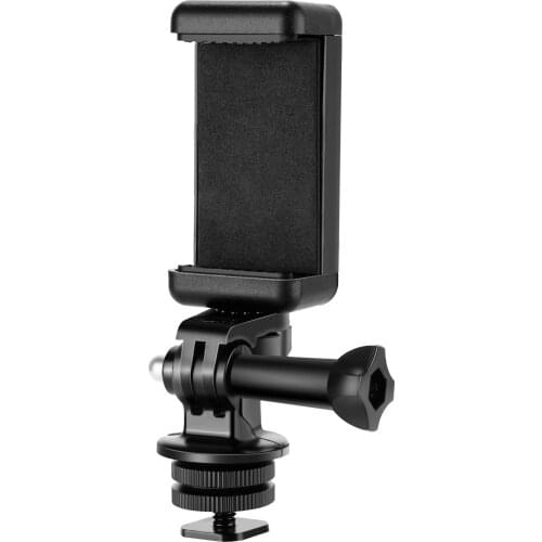 Neewer Phone Holder / Hot Shoe Mount Adapter Kit For Action Camera GoPro Hero 9 8 7 6 5, DJI OSMO Action, iPhone12/11 Pro Max/X