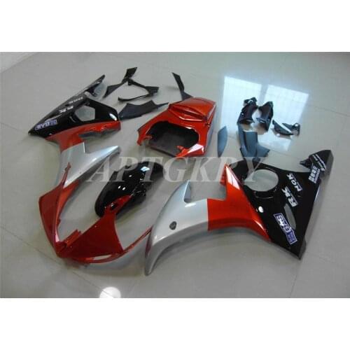 New ABS Plastic Shell Motorcycle Fairing Kits Fit For Yamaha YZF 600 R6 2003 2004 2005 R6 03 04 05 Custom Black Orange