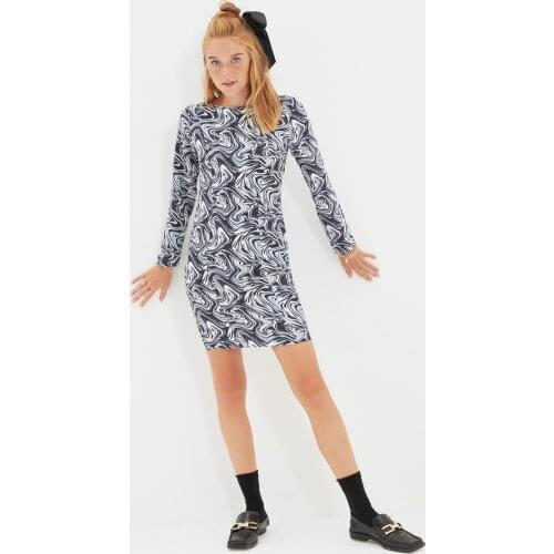 Trendyol Patterned Dress TWOAW22EL0674