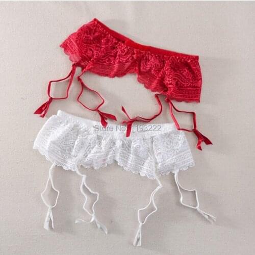 European Fashion Sexy All Lace Soft See Thru Wedding Bridal Garter Belt Celebrity Buckle Bandage Waist Straps Suspender Belts