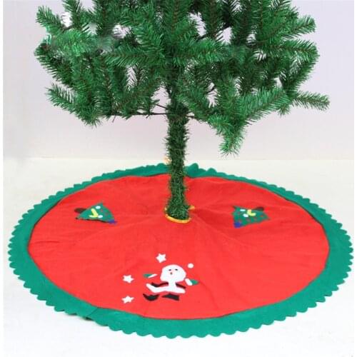1Pcs Christmas Tree Ornaments 90cm Cloth New Year Santa Artesanato Christmas trees Skirt Adornos Navidad Party Decoration Noel
