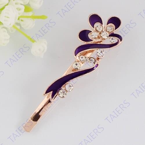 Christmas gift hairpin Hair accessories Flower buckle Womans hairgrip Free shipping TAIERS