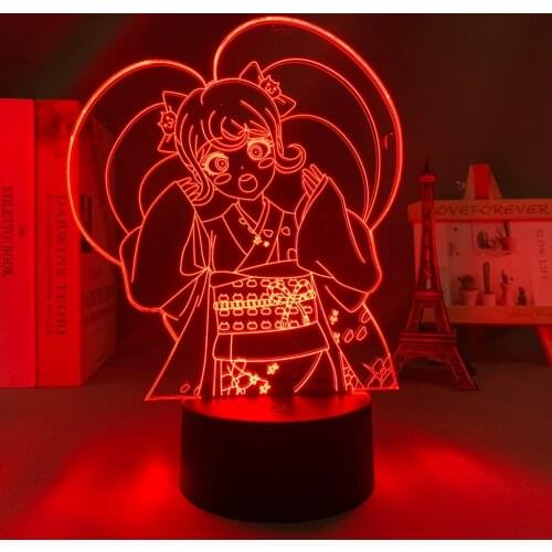 Manga Danganronpa Hiyoko Saionji Led Lamp for Child Bedroom Decor Night Light Birthday Gift Room Desk Anime Danganronpa 3d Light
