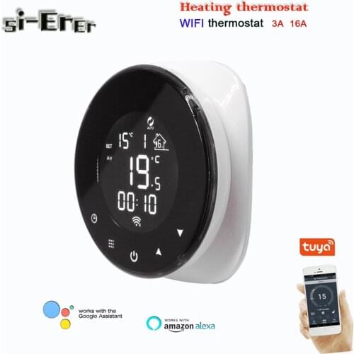 90-240VAC TUYA WIFI thermostat Programming heating temperature controller for water heat/electric heat/water heati and boiler