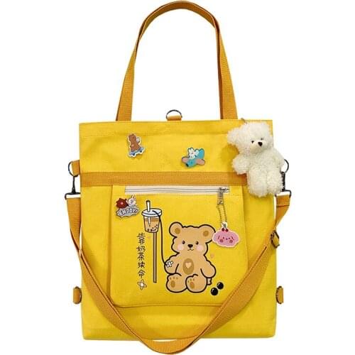 Ladies Cloth Totes Shoulder Bag Women Cotton Shopping Women Eco Reusable Shopper Bags Canvas Backpack