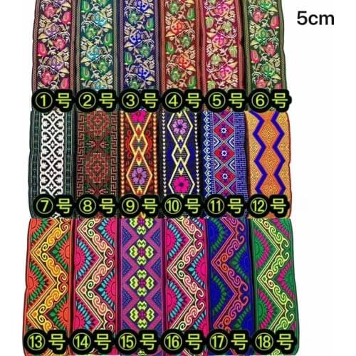 5cm ethnic style folk style nation style jacquard ribbon,jacquard webbing,garment ribbon,shoes ribbon,bag ribbon,QC1125C