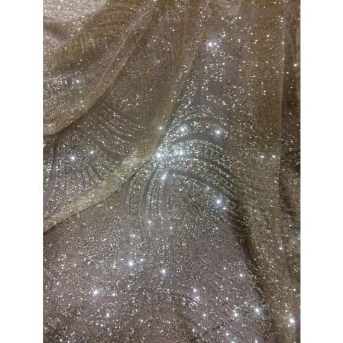 Glitter African Fabric Latest SYJ-42932 Lace Fabric For Clothes Nigerian Lace Fabrics FREE SHIPPING