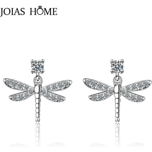 JoiasHome Sterling Silver 925 Earrings For Women With AAA Zircon Gemstones Animal Shape Women Party Fine Jewelry Wholesale Gift