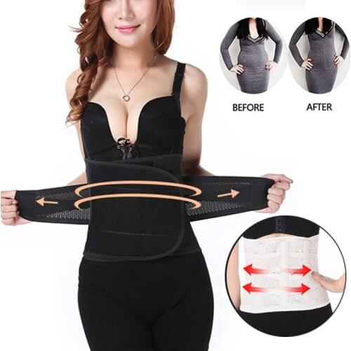 Women Sweat Waist Trainer Fitness Belt Thermo Body Shaper Trimmer Corset Waist Cincher Wrap Workout Slim Shapewear