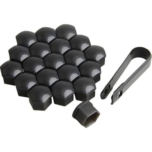 20Pcs/Set 17mm Car Wheels Plastic Nuts with Screw Removal Tools