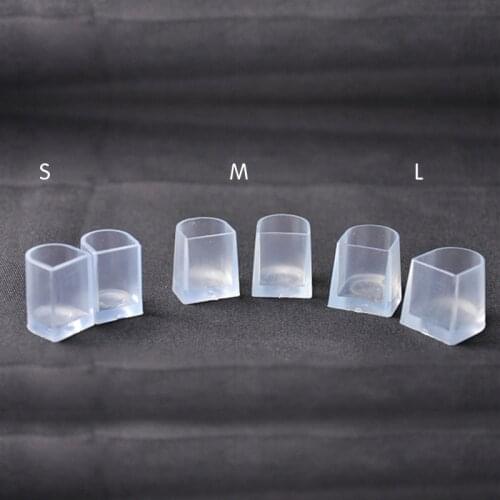 1 pair silicone latino stilettos dance covers high heel protectors heel stoppers anti-slip high heel for wedding shoes 3 sizes