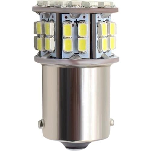 1pcs White P21W 1156 BA15S 1157 11206 50 SMD Led Bulb 400LM Vehicles Backup Tail Turn Signal Parking Indicator Light