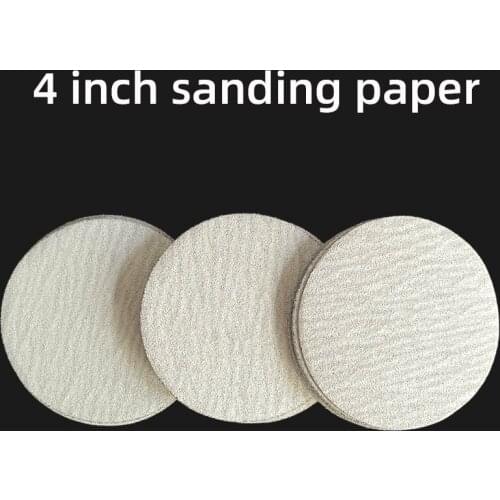 100Pcs 4Inch 100MM Round Sandpaper Disk Sand Sheets Grit 80 120 180 240 320 Hook Sanding Disc Sander Grits Dry Grinding