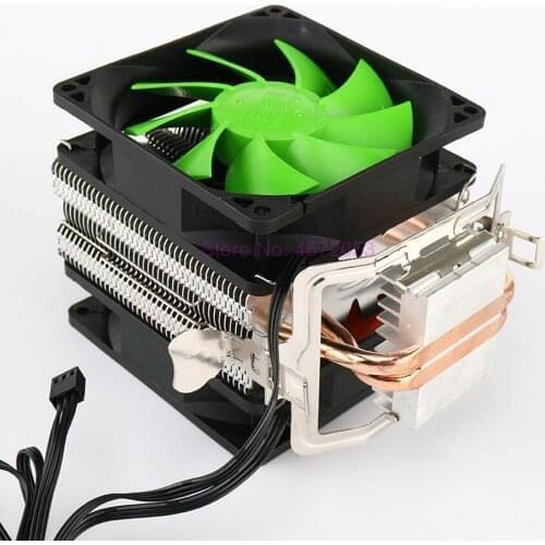 20pcs Dual Fan Hydraulic CPU Cooler Heatpipe Fans Heatsink Radiator For Intel LGA775/1156/1155 AMD AM2/AM2+/AM3/AM4