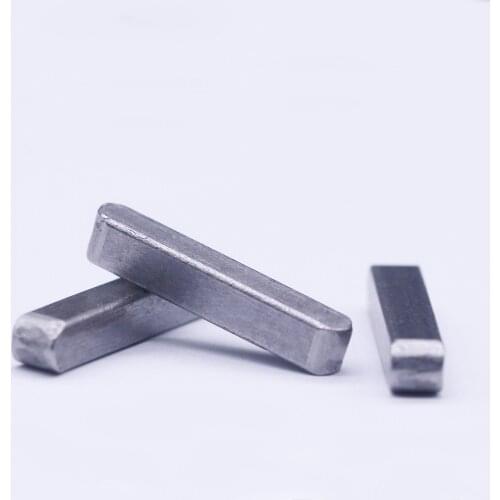 20pcs M6 carbon steel color flat key pins square pin A type key dowels double round head dowel GB1096 10mm-40mm long