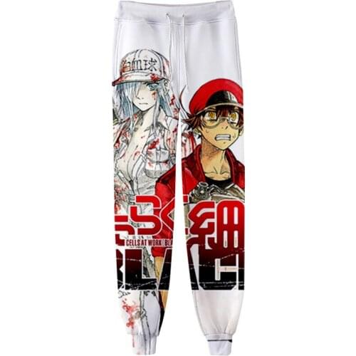 2021 Cells at Work! Sweatpants Women Fitness Joggers Spring High Street Anime Trousers 3D Print Pants Sweatpant