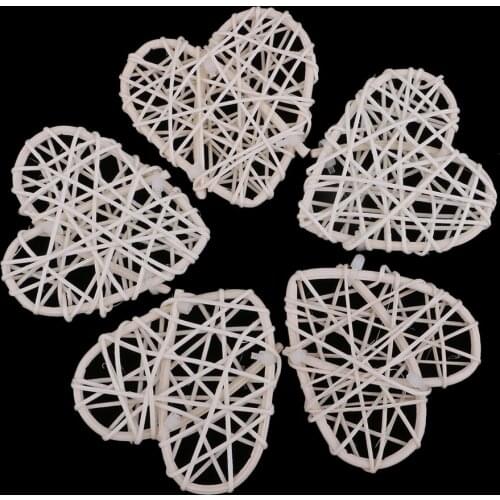 5 Pack 7cm Natural Rattan Wicker Ball DIY Crafts Photo Props Wedding Party Decoration