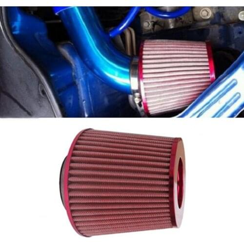 76mm Universal Car Cold Intake Induction Sport Power Mesh Cone Air Flow Filter