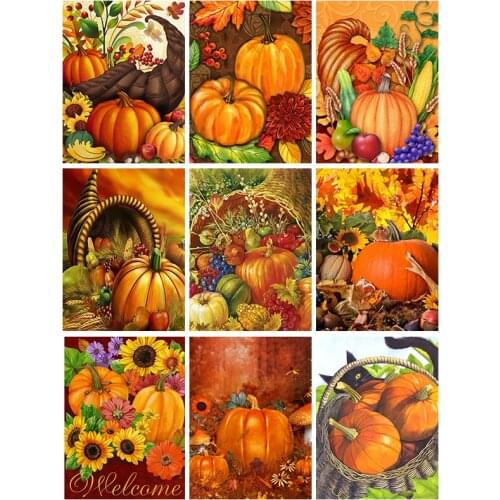 5D DIY Diamond Painting Halloween gift pumpkin Embroidery Handwork Cross Stitch Mosaic Picture Rhinestone Home Decor Sale
