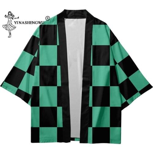 Anime Kimono Demon Slayer Kimetsu no Yaiba new design Japan Kimono Haori Yukata Cosplay Costume Women Men Cool Casual Top Coat