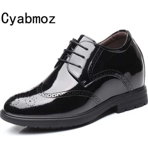 Мужские лакированные туфли Cyabmoz China At AliExpress