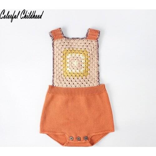 Lovely cozy baby boy/girls overalls Spring autumn knitted romper girls infant kids jumpsuit children pajamas 0-24m