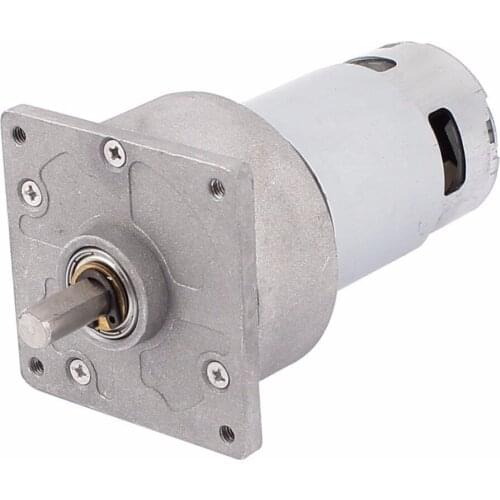 ZGA60FM-G31 DC 24V 4600RPM Powerful 8mm Shaft Diameter Flange Mount Speed Reduce Magnetic Electric Geared Motor