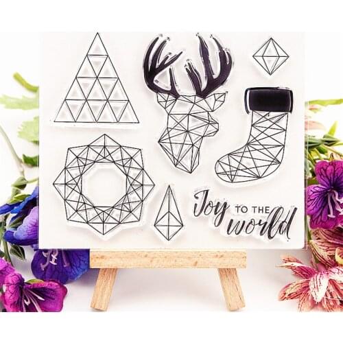 Hot sale Easter deer Transparent Clear Stamps / Silicone Seals Roller Stamp for DIY scrapbooking photo album/Card Making