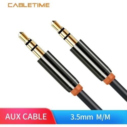 CABLETIME Aux Cable Headphone Extension Cable Jack 3.5mm Male to Male Stereo Audio Cable Adapter For Car Mobile Speaker N070