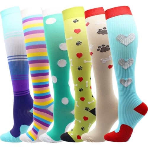 Compression Socks Marathon Cycling Running Nursing Hiking Travel Sports Socks Medical Edema Diabetes Varicose Veins Stocking