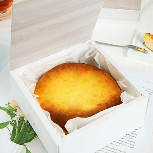 Lmitation Wooden Cake Box Party Christmas Biscuit Gift Wrapping Chocolate Candy With Lid Baking Decoration