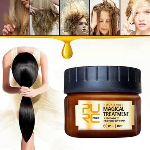 Hair Treatment Mask 5 Seconds Repairs Damage Restore Soft Hair 60ml For All Hair Types Keratin Hair & Scalp Treatment Cream Mask