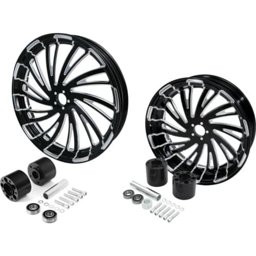 Motorcycle 21" Front 18'' Rear Wheel Rim with Disc Hub Fit For Harley Road King Street Glide FLHX 2008-2021