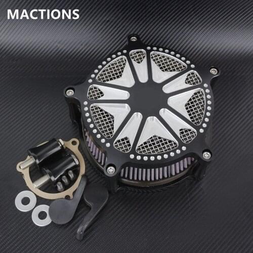 Motorcycle CNC Air Filter Intake Filter Cleaner System For Harley Sportster Road King Gliding Softtail Dyna