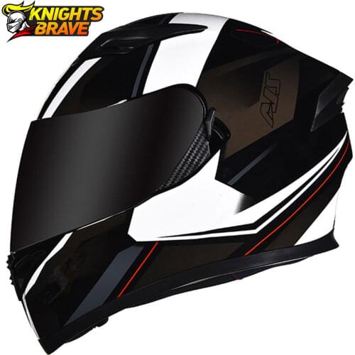 AIS Motorcycle Helmet Double Lens Casco Moto Full Face Motorbike Racing Helmet Men Professional Capacete Moto Accesorios Moto