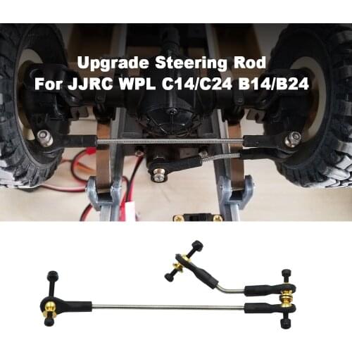 Upgrade Steering Rod For JJRC WPL C14/C24 B14/B24 With Screws RC Truck RC Car Parts
