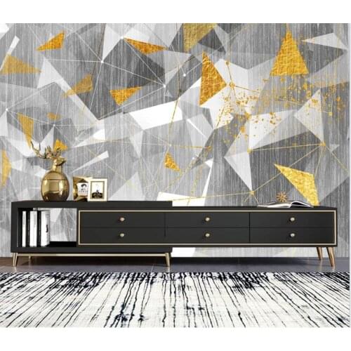 Beibehang papel de parede Custom mural wallpaper Nordic modern abstract geometric bedroom living room background wall painting