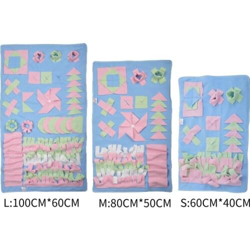 Pet Search Training Blanket Dog Instruction Exercise Mat Pet Smell Pad Pet Dog Game Blanket Bright Color Stimulate Pet Vision