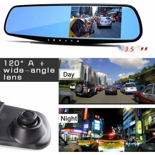 Hot Car DVR Camera 1080P Single record 3.5" Digital Video Mirror Recorder 120 Degree Wide Angle Car Dash Cam Registrar For Car