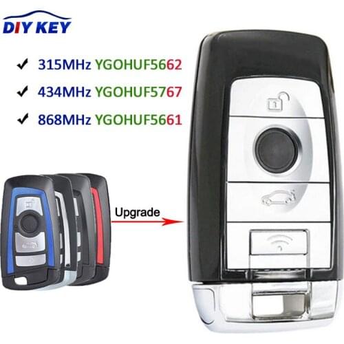 DIYKEY Remote Key PCF7653P ID49 Chip for BMW F 5 7 Series FEM / BDC CAS4 CAS4+ 315MHz HUF5662 434MHz HUF5767 868MHz HUF5661