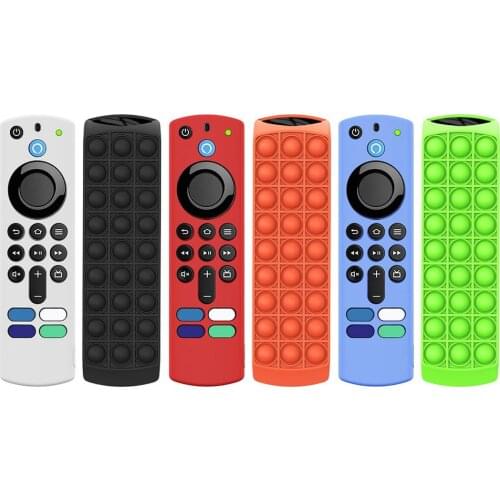 For TV Stick 3rd Gen Remote Control Protective Case For Alexa Voice Remote 3rd Gen Controller Cover Smart TV Silicone Skin Shell