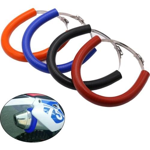 Motorcycle Motorbike Exhaust Muffler Protective Ring Universal Exhaust Protector Bracket for Honda Yamaha Kawasaki Suzuki KTM