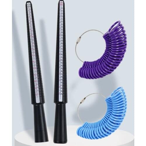 DIY Jewelry Measuring Sticker Rings Tools Set Measuring Gauge Finger Ring Stick Sizer UK/US Official British/American