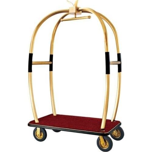 Anti fingerprint processing ultra quiet hotel lobby airport public luggage cart