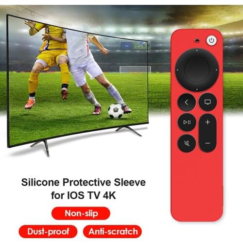 Protective Case for AppleTV 4K Portable Waterproof Anti Slip Dustproof Soft Silicone Remote Control Cover Anti-Fall Shock Proof